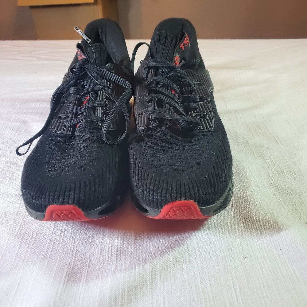 TSIODFO Men's Running Shoes Black Sneakers Athletic Gym Walking Training Size 9